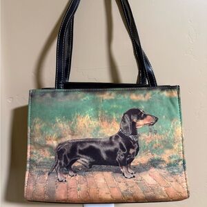 Novelty Dachshund Rhinestone Bag